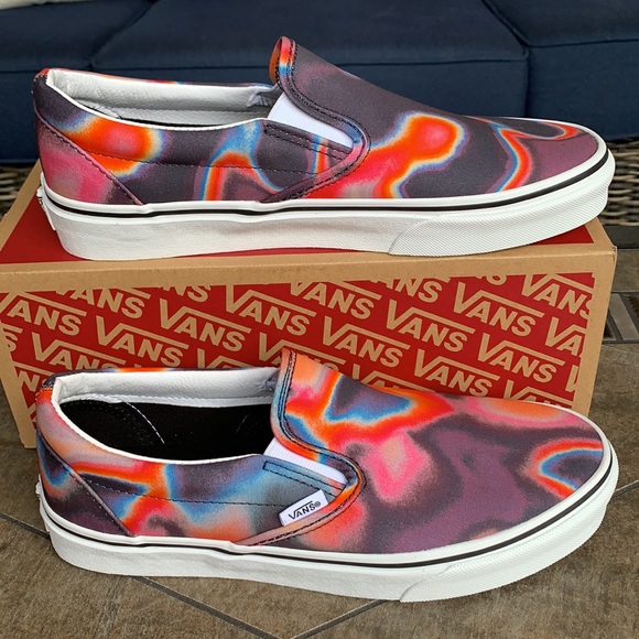 VANS CLASSIC SLIP ON DARK AURA MULTI/TRUE WHITE WM - Picture 3 of 16